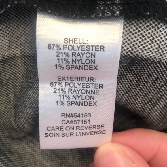 NWT Tommy Hilfiger Black and White Plaid Dress - Picture 6 of 6